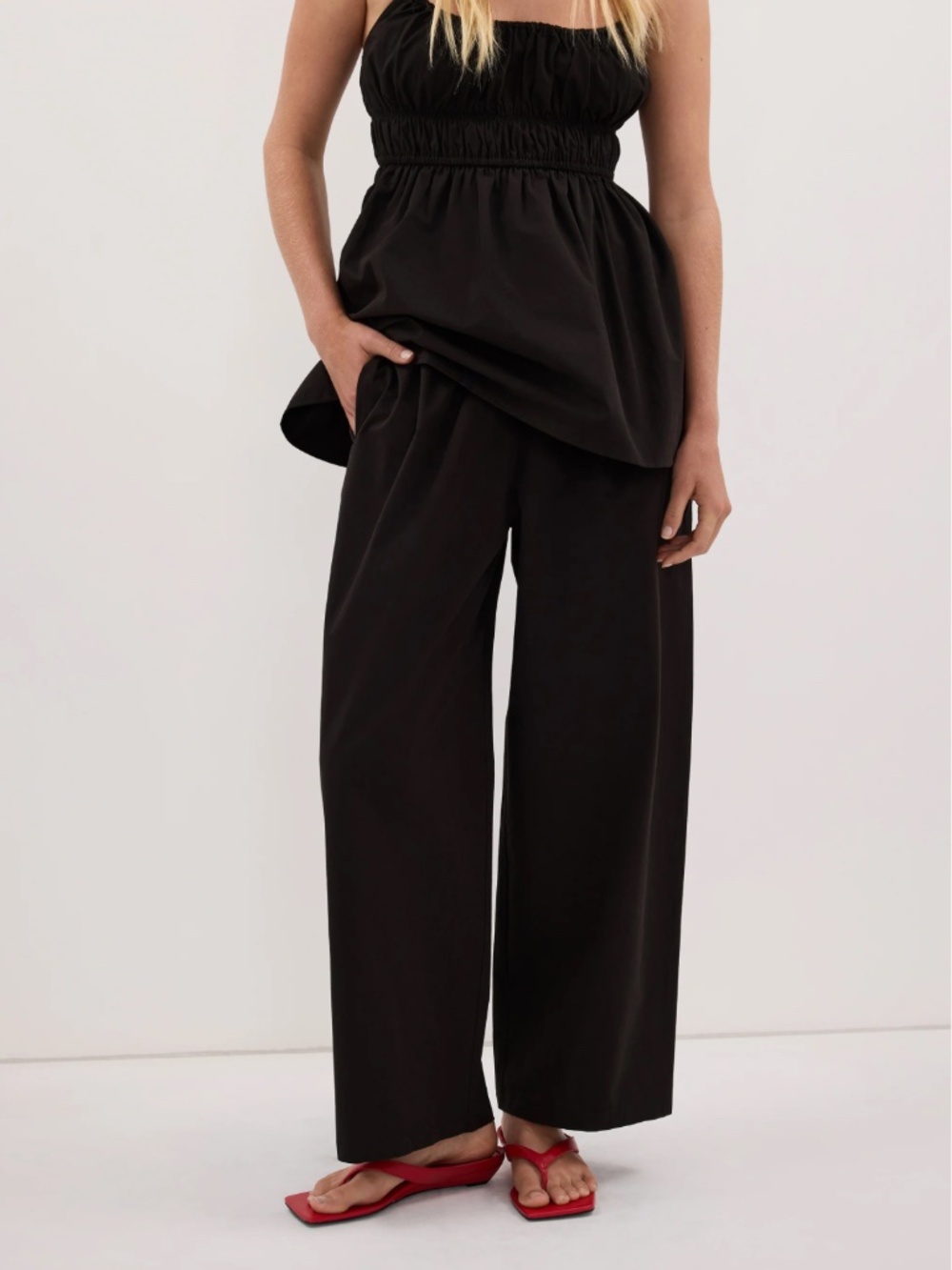 DISSH Zahara Black Cotton Pant